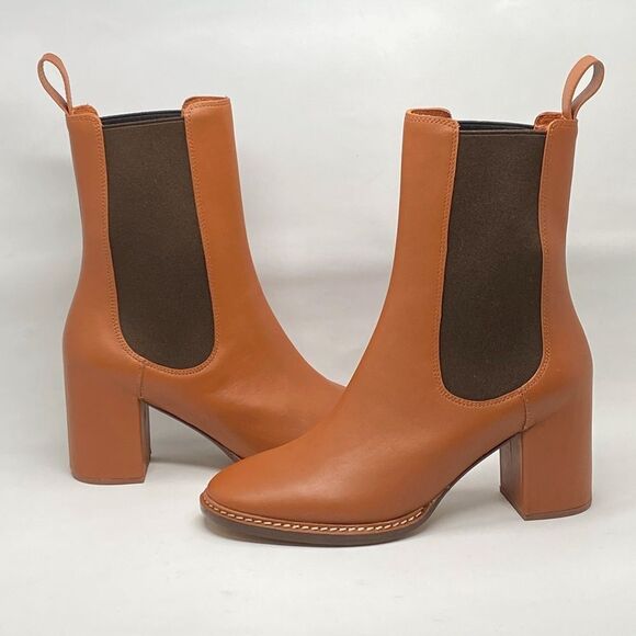 Ulla Johnson Taryn 70MM Leather Chelsea Booties size 38.5 - Picture 8 of 13